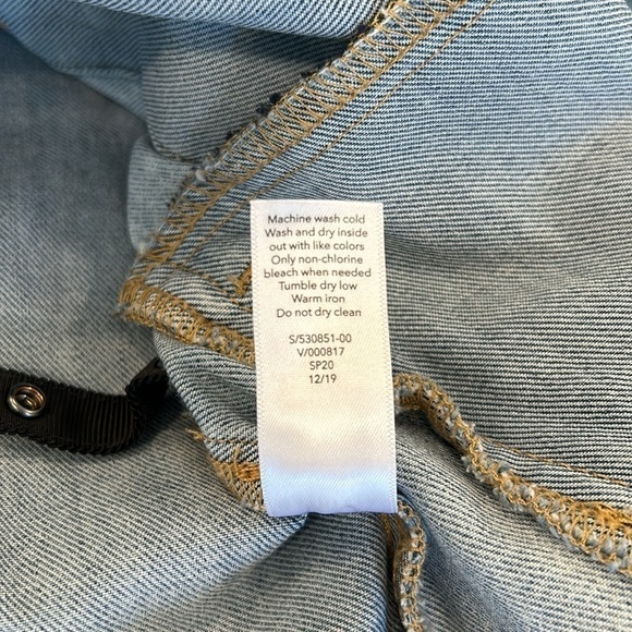 Athleta Double Time Denim Jacket Women’s Small - Picture 11 of 16